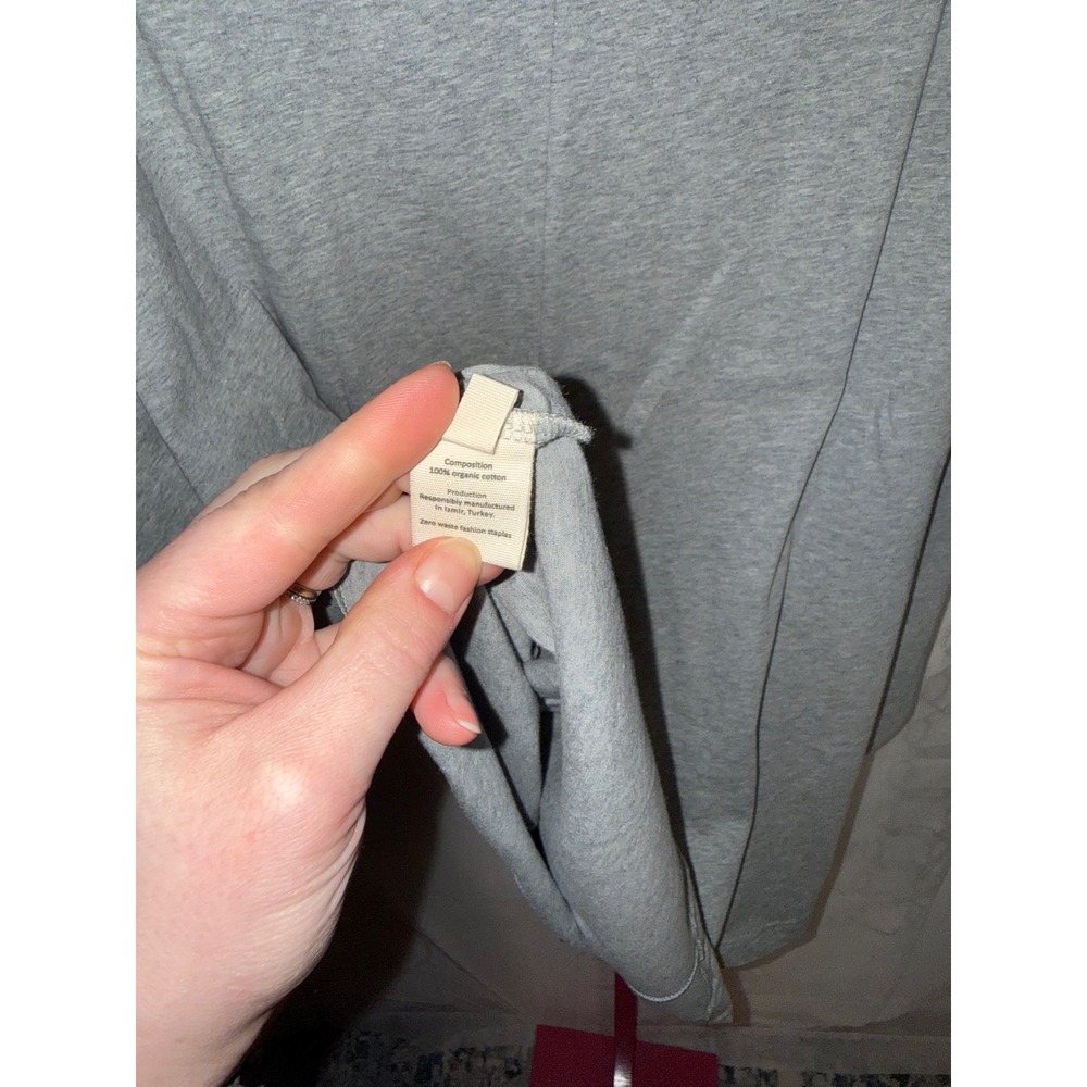 Malaika New York Women's Gray One Size Poncho Top Batwing Sleeve - Picture 7 of 7